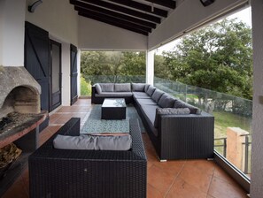 Terrace/patio - Maison Splendide vue Mer, Climatisée (Olmeto)