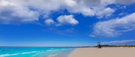 Aan het strand