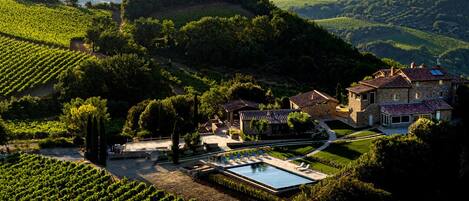 منظر من الجو على ارتفاع عالٍ