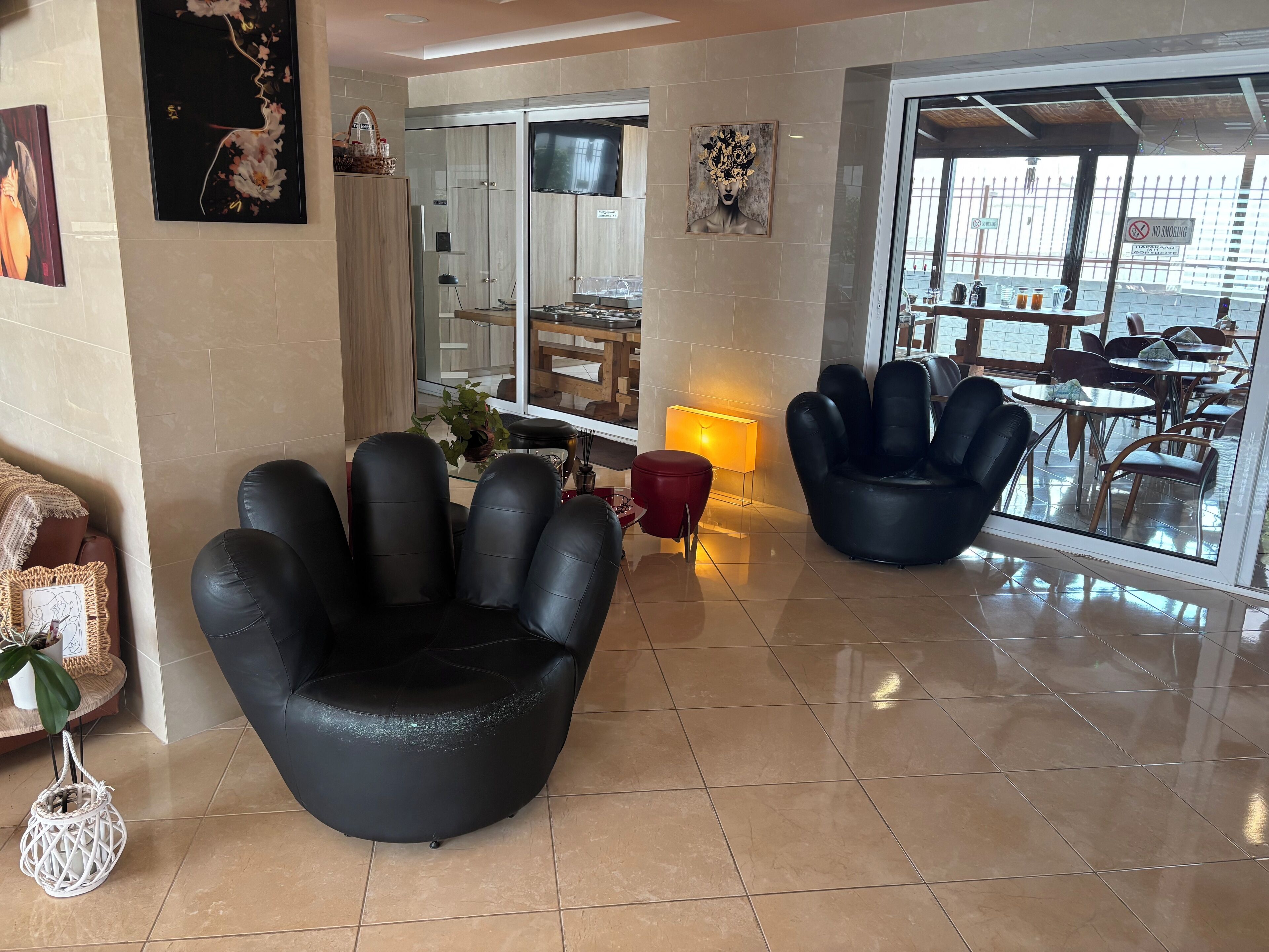 Sala de estar en el lobby