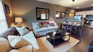 42-inch TV with cable channels