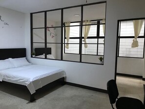 Family Triple Room | Desk, free WiFi, bed sheets, wheelchair access