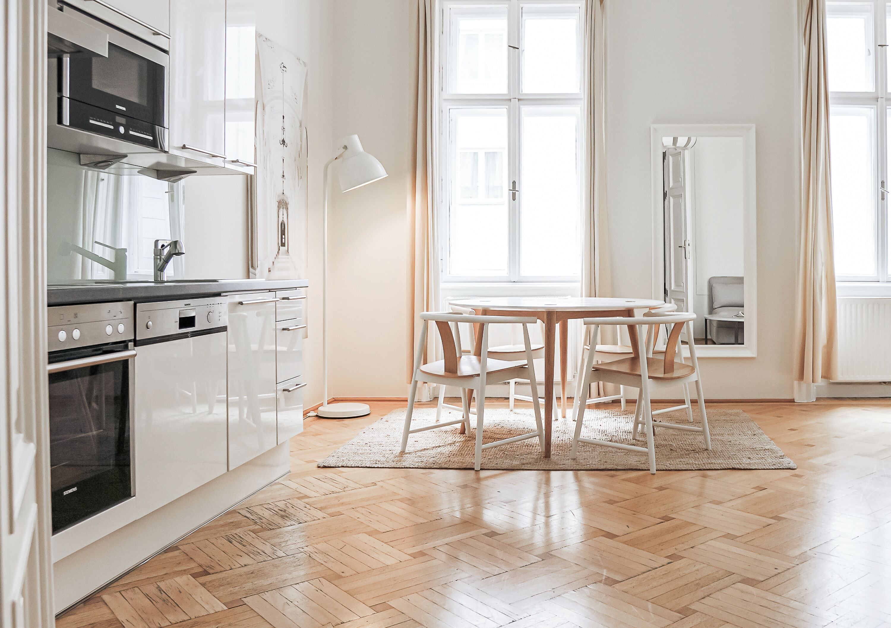 Superior Apartment, 2 Bedrooms (14, incl. cleaning fee 50 EUR) | Private kitchen | Full-size fridge, microwave, oven, stovetop