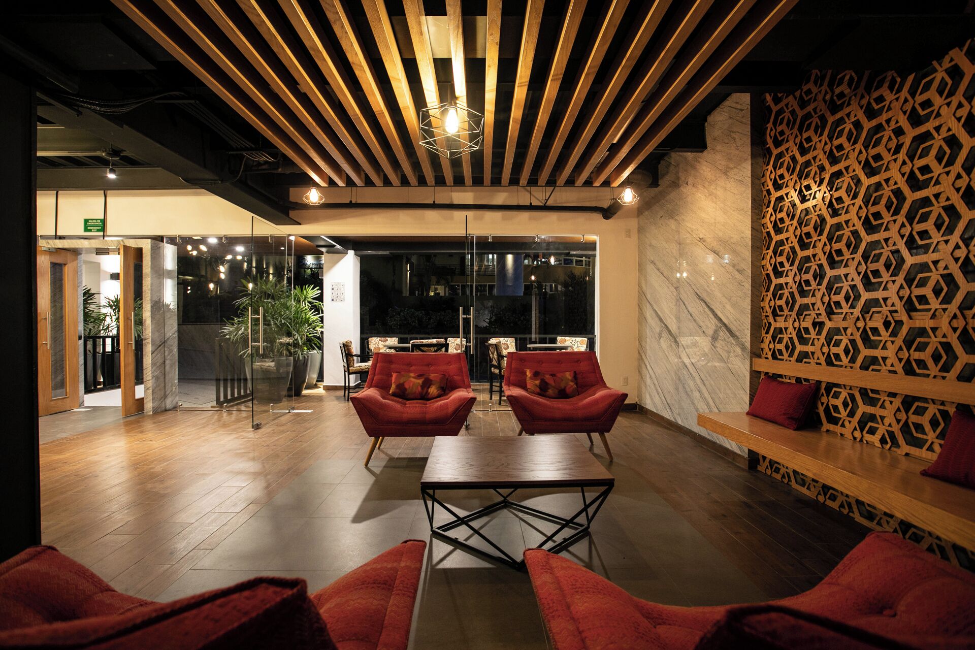 Sala de estar en el lobby