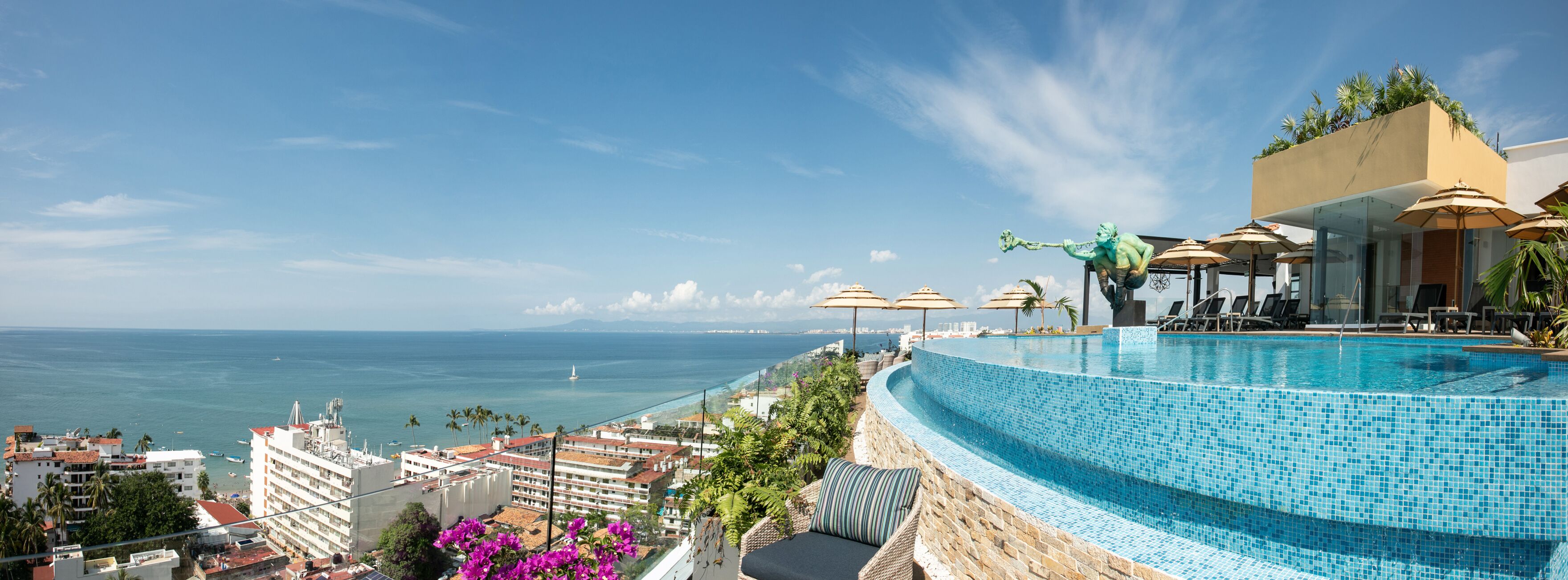 Outdoor pool, open 9:00 AM to 9:00 PM, pool umbrellas, sun loungers