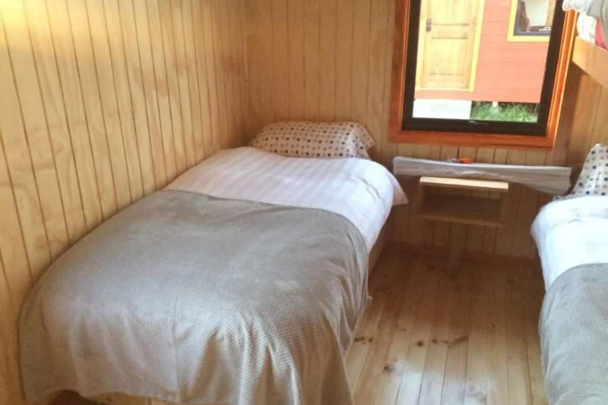 2 bedrooms, premium bedding, blackout drapes, individually decorated
