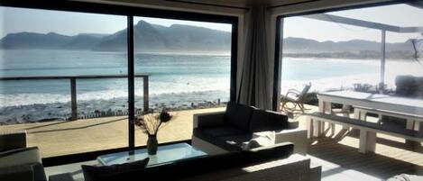 32-inch flat-screen TV with satellite channels, TV