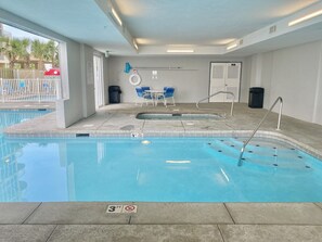Indoor pool, outdoor pool