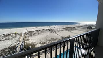 Appart'hĂŽtel, 1 chambre, balcon, en front de plage (477) | Vue depuis le balcon