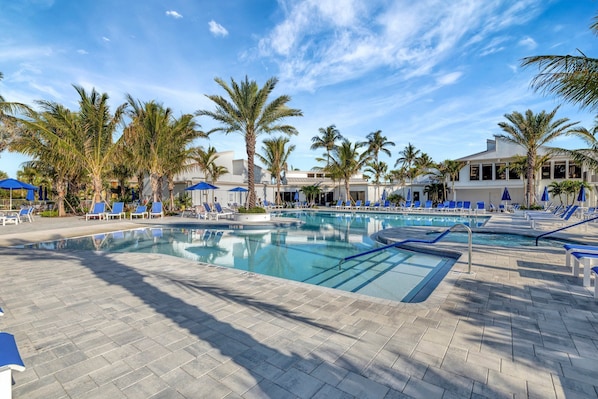 A heated pool
