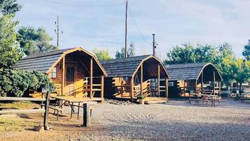 Basic Cabin, Multiple Beds, Shared Bathroom | Pillow-top beds, individually decorated, individually furnished