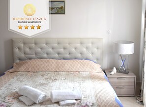 1 غرفة نوم ومكتب وخدمة الإنترنت