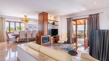 TV, fireplace, DVD player, table tennis