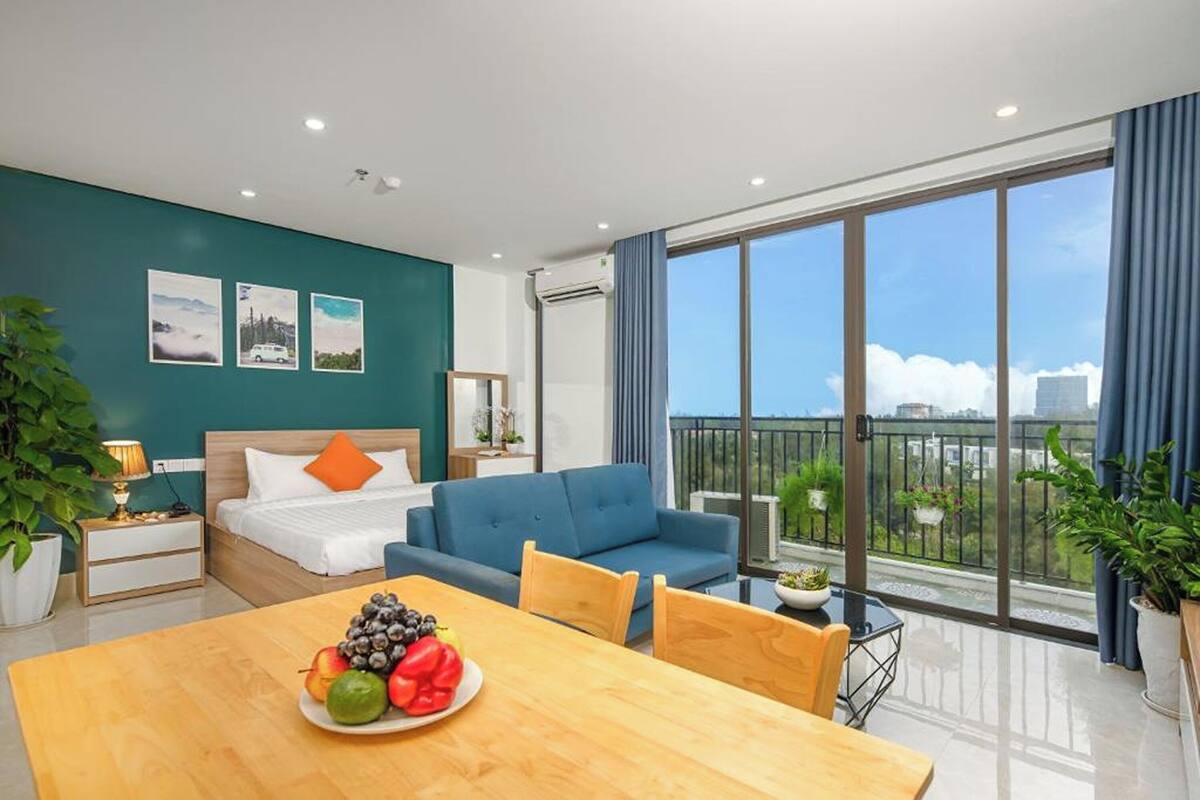 Studio Suite, pemandangan laut (Studio) | Minibar, ruang kerja ramah laptop, kedap suara, dan Wi-Fi gratis