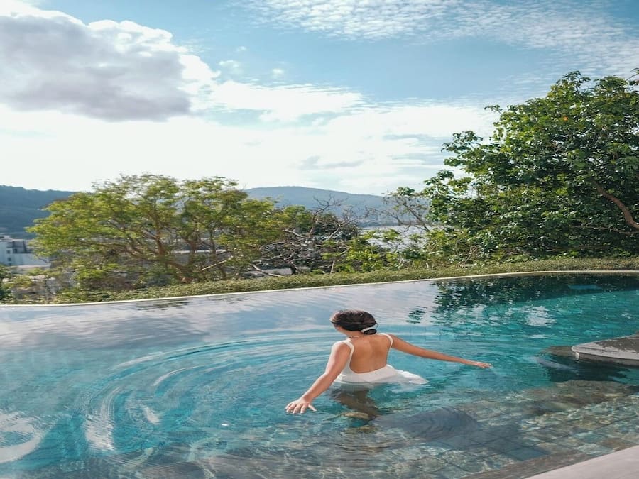 Deluxe kamer, toegang tot zwembad | Kameruitzicht