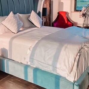 Blackout drapes, soundproofing, bed sheets
