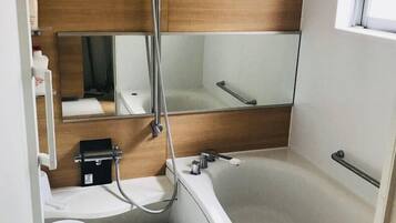 Whole Building | Bathroom | Separate tub and shower, deep soaking tub, hair dryer, electronic bidet