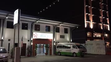 Front of property – evening/night