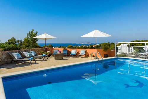 VILLA CAN COSTA - Private villa with pool & WIFI. Stunning sea views sunset in Cala Vadella beach
