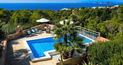 VILLA CAN COSTA - Private villa with pool & WIFI. Stunning sea views sunset in Cala Vadella beach