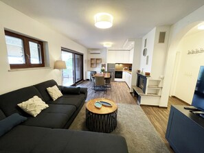 TV connectée, cheminée