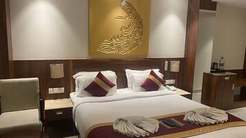 Premium Room with Balcony | Premium bedding, memory-foam beds, desk, free WiFi