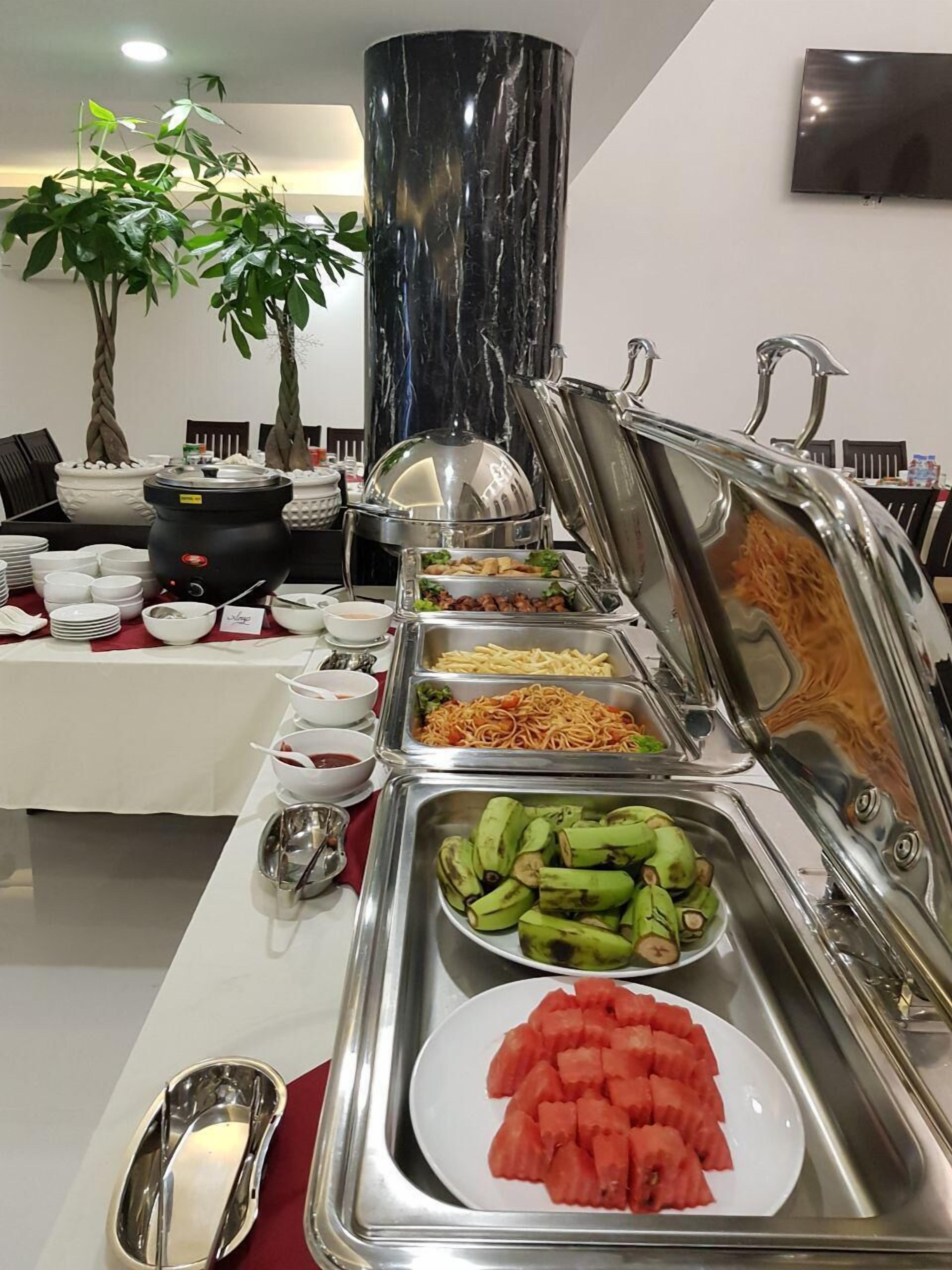 daily buffet breakfast (usd 5 per person)