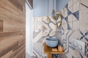 Studio, Terrace | Bathroom | Hair dryer, bidet, towels, soap - Fico (Bologna)