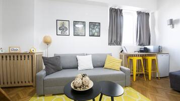 Studio | Living area | Flat-screen TV