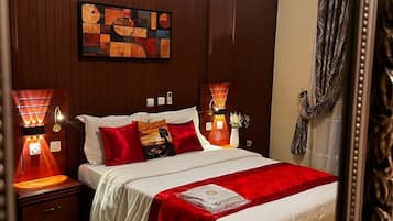 Deluxe Apartment, 1 Bedroom, City View | Individually decorated, individually furnished, blackout curtains