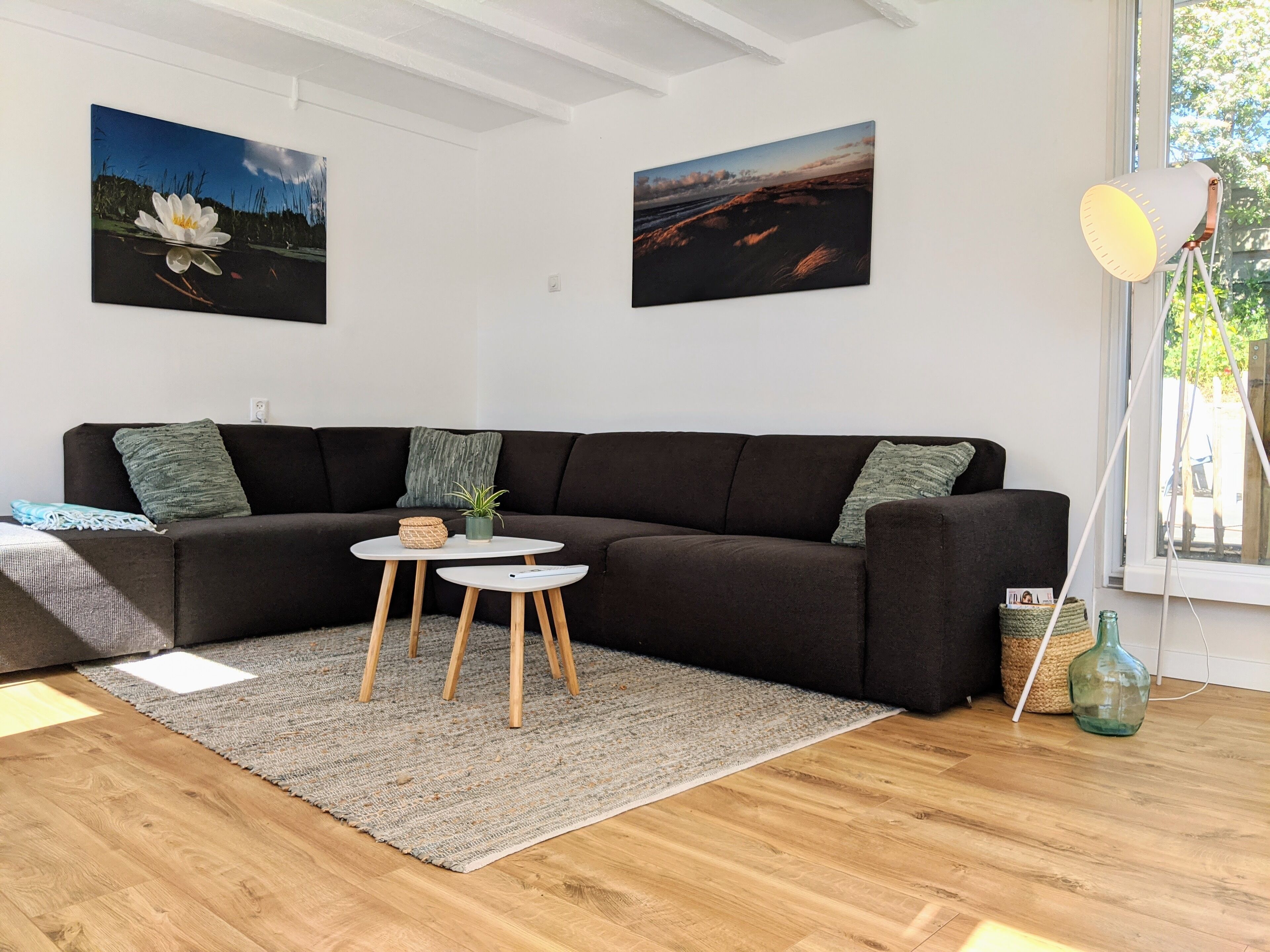 Una Smart TV, libros, una videoteca