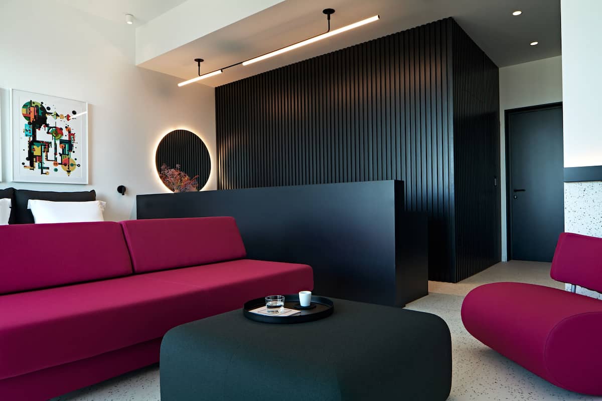 Penthouse Suite | 1 Schlafzimmer, hochwertige Bettwaren, Daunenbettdecken