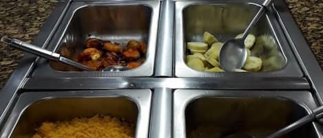 Free daily buffet breakfast