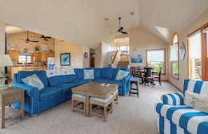 TV, stereo - Climate Change - Duck, Sea Tern, Oceanside, 280 Yds to Beach, Pool, Hot Tub, Pets OK (Duck)
