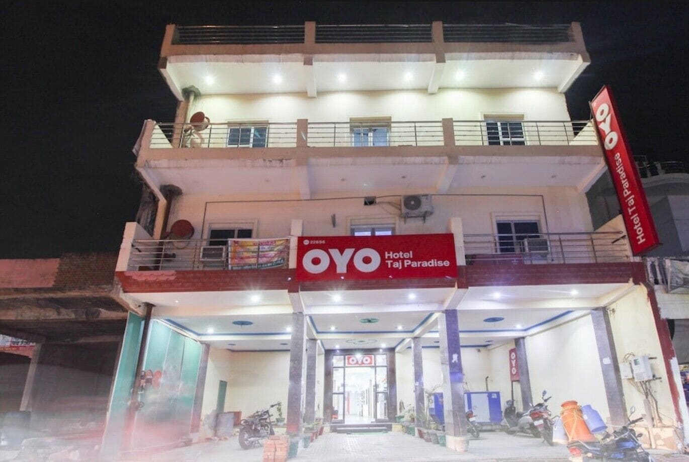 Front of property – evening/night