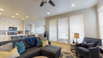 Townhome, 4 Bedrooms | Living area | Smart TV, DVD player