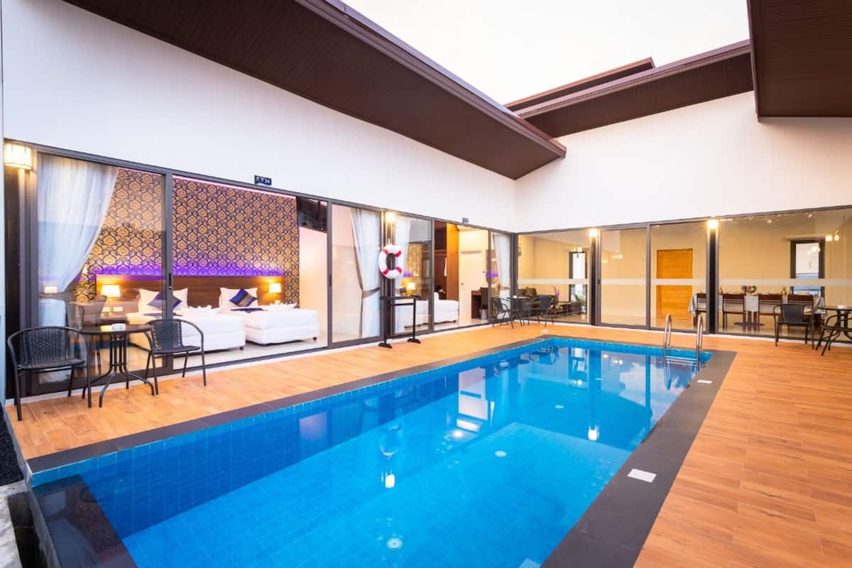 Family Villa, 4 Bedrooms, Private Pool | In-room safe, desk, laptop workspace, blackout drapes