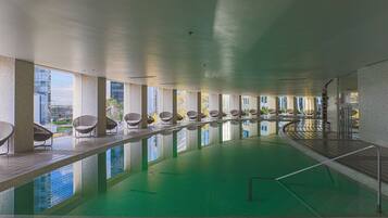Indoor pool, a heated pool