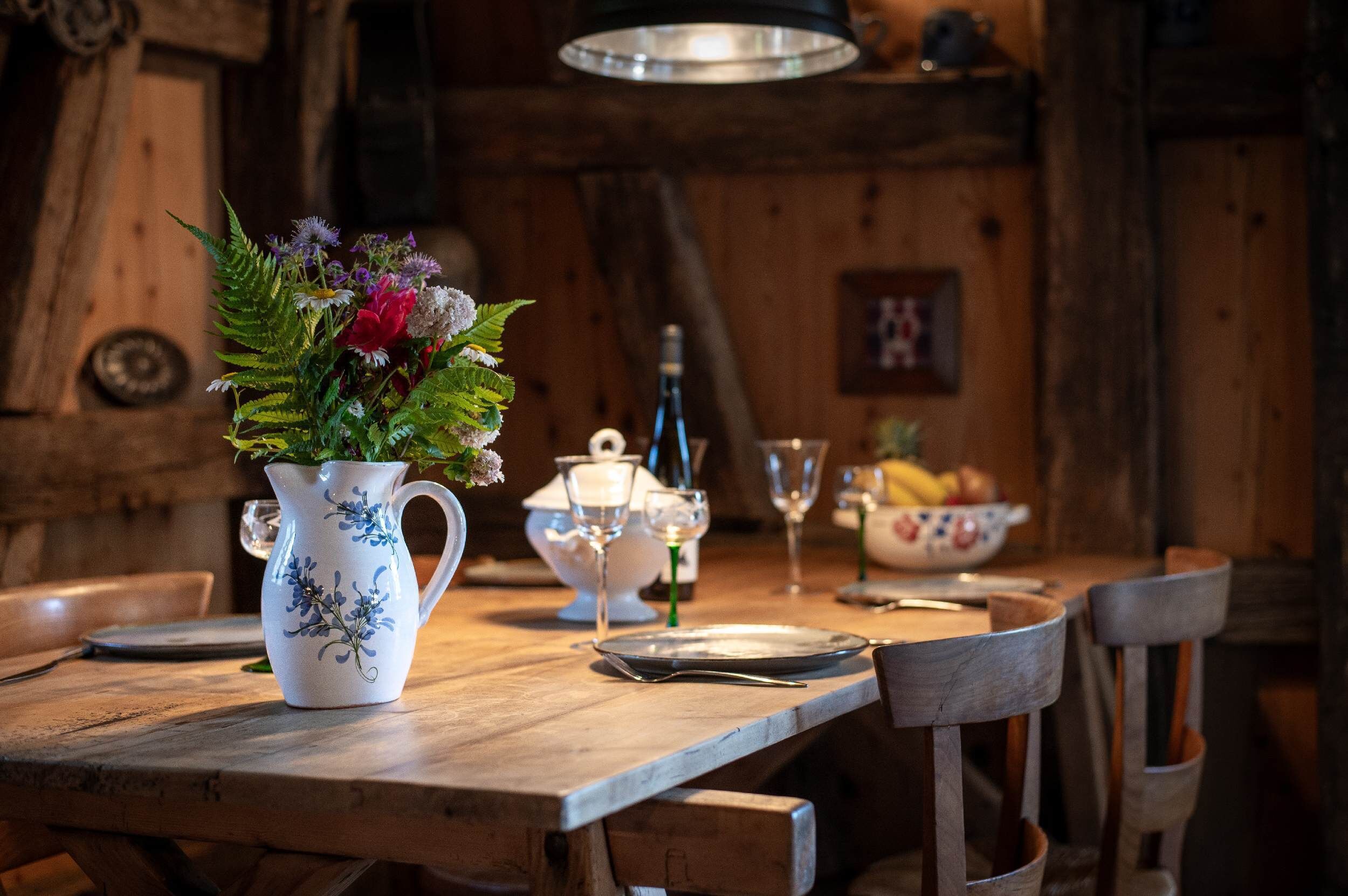 Casa de campo exclusiva, baño en la habitación, vista a la montaña (**** étoiles) | Restaurantes