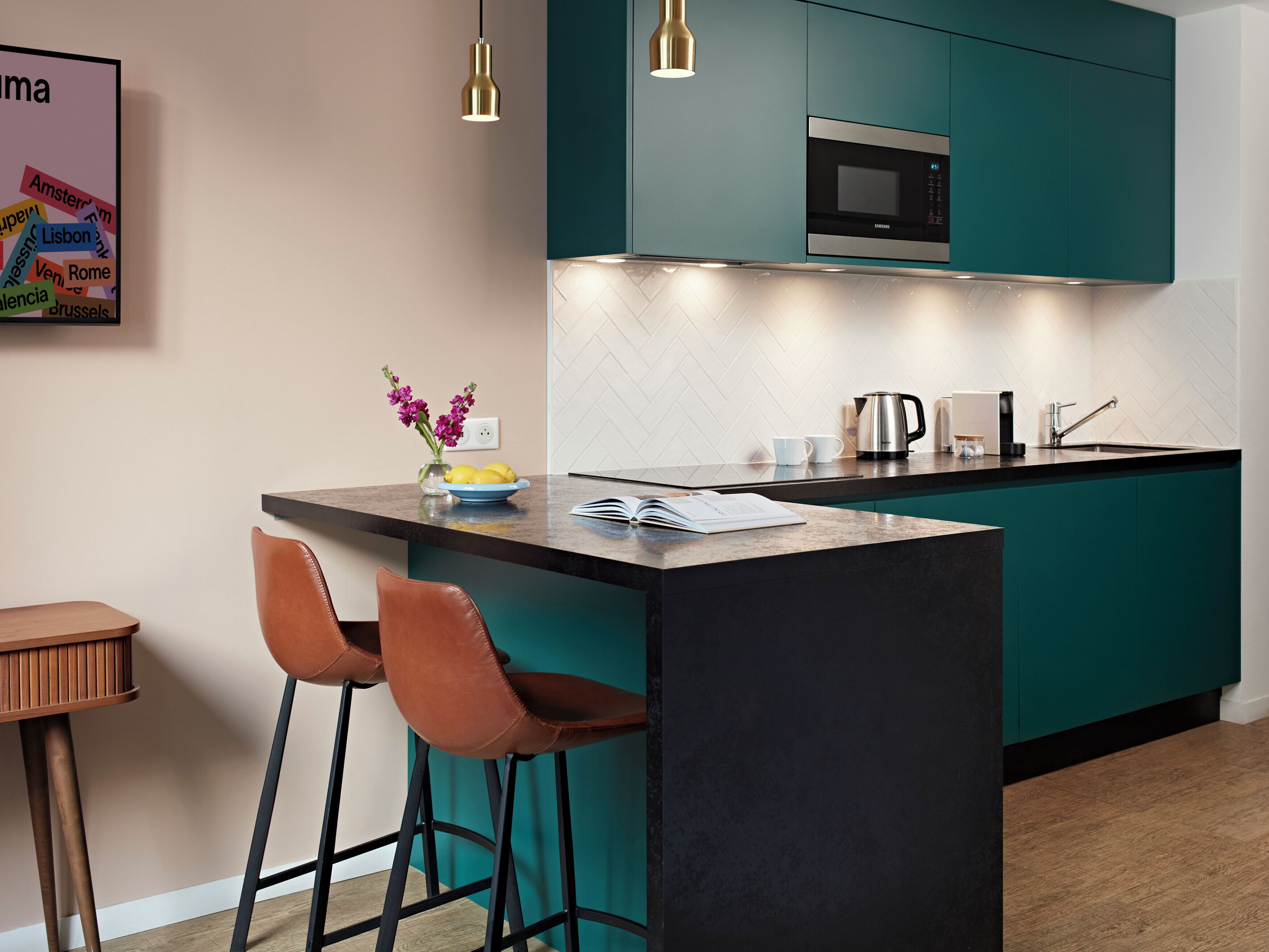 Toetasjesleilighet, 1 soverom | Eget kjøkken | Kjøleskap, mikrobølgeovn, ovn og kokeplater