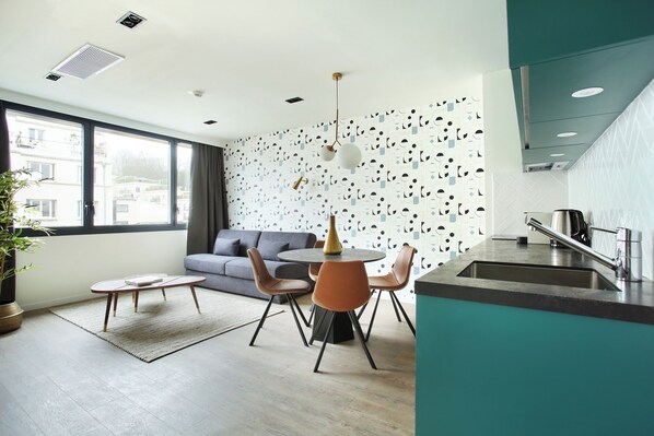 Apartment, 1 Schlafzimmer (with Sofa Bed) | 1 Schlafzimmer, hochwertige Bettwaren, Zimmersafe