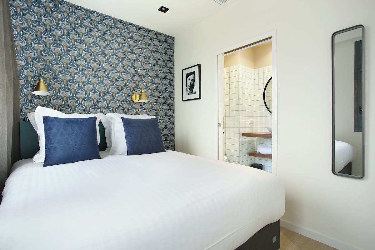 Apartemen, 1 kamar tidur | 1 kamar tidur, seprai premium, brankas, dan ruang kerja ramah laptop