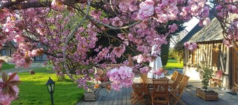 Maison de charme avec piscine chauffée et couverte à 25 mns de Deauville