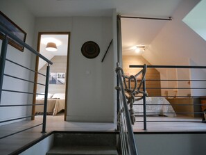 4 bedrooms, iron/ironing board, travel cot, WiFi