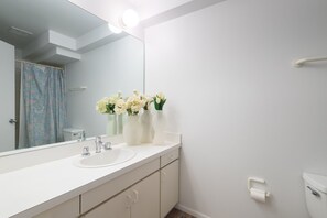 Ensemble douche/baignoire, sĂšche-cheveux, serviettes fournies, savon