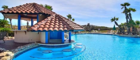 A heated pool