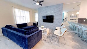 42-inch TV with cable channels