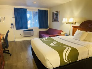 Basic Room, 1 Queen Bed with Sofa bed | Blackout curtains, iron/ironing board, free WiFi, bed sheets - America's Best Value Inn Sandpoint (Sandpoint)