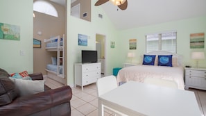 Iron/ironing board, bed sheets