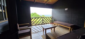 Cabana familiar, vistes a l'oceà | Terrassa o pati